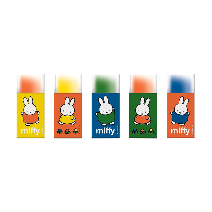 Miffy Block Eraser Set - 5 Erasers In Paper
