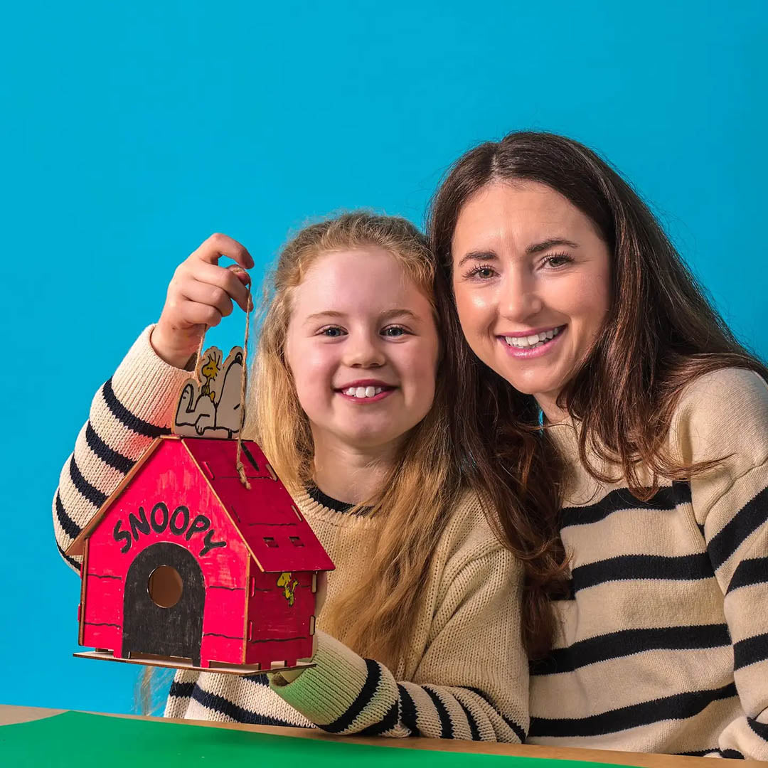 OOLY x Peanuts: Color-in' Wooden Birdhouse Kit