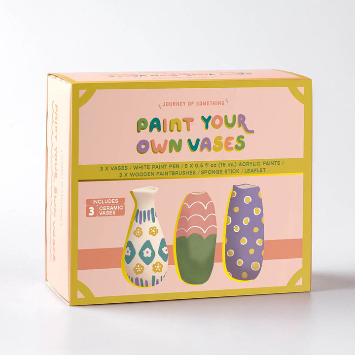 Paint Your Own Vase Kit - DIY Ceramic Vase Painting Set