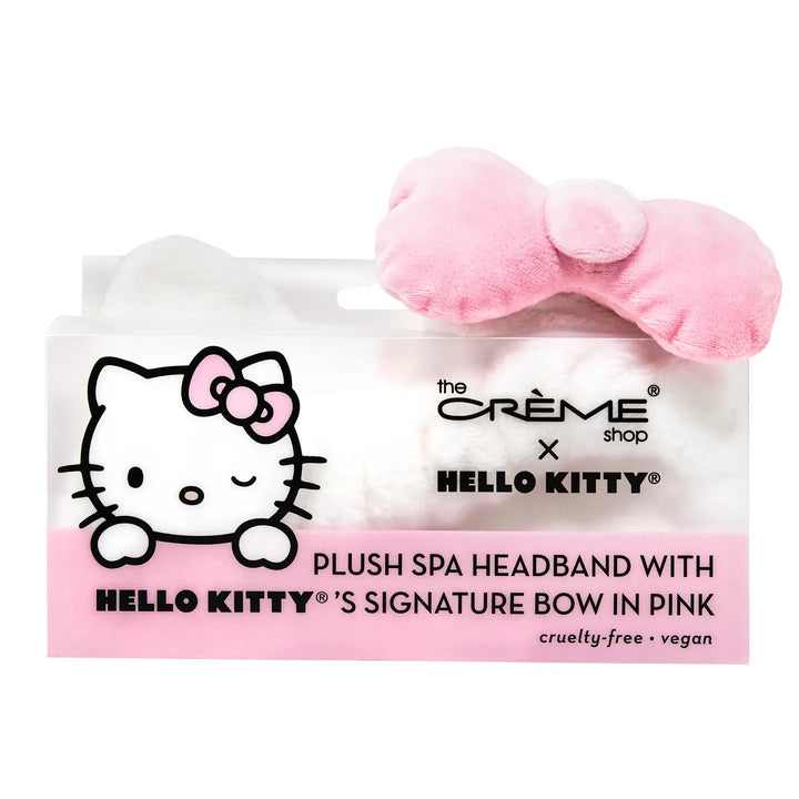 Plush Spa Headband with Hello Kitty's Signature Bow