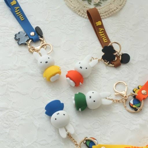 Miffy Characters Figure Key Holder-Bag Charm, Gift Key Ring