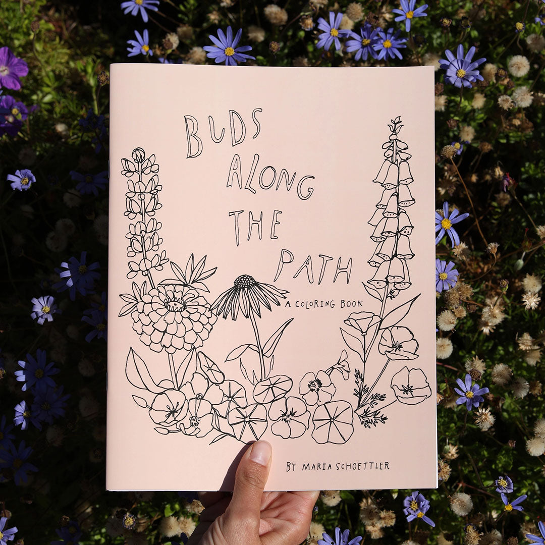 Buds Along the Path Coloring Book