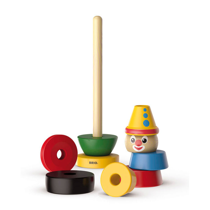 1958 Classic Wooden Stacking Clown