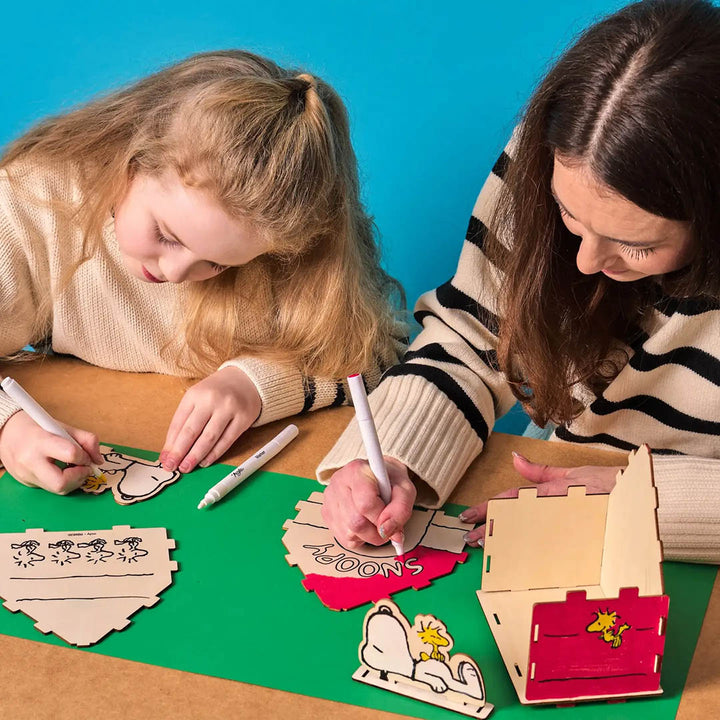 OOLY x Peanuts: Color-in' Wooden Birdhouse Kit