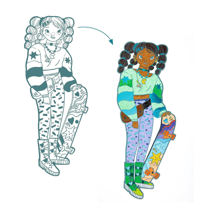 Les Demoiselle Angèle & Friends Coloring Set