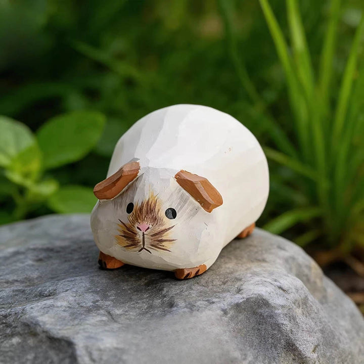 Handmade Wooden Animal- Guinea Pig - Three Colors Available!
