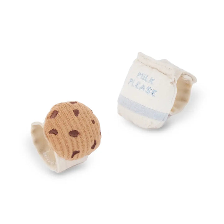 Baby Milk + Cookie Wrist Rattle Set