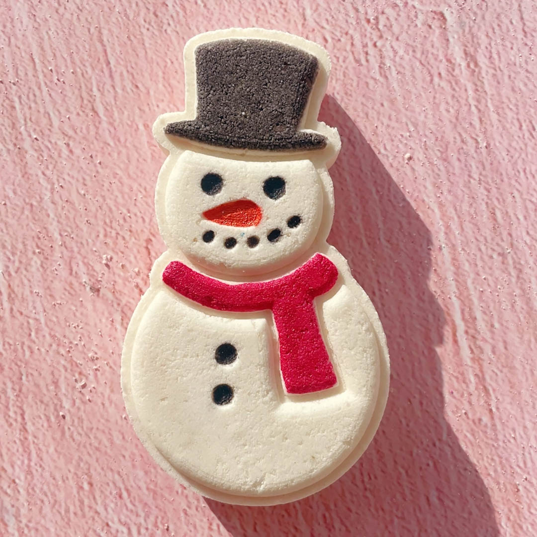 NEW Snowman Bath Bomb with Toy