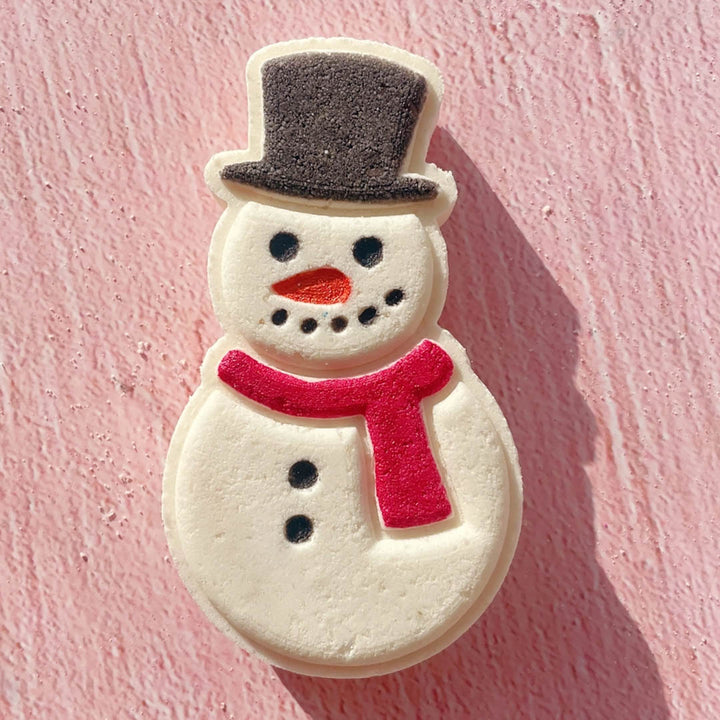 NEW Snowman Bath Bomb with Toy