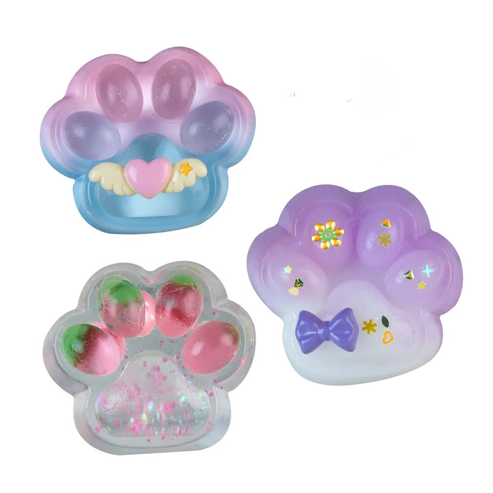 Taba-Licious Mega Paws Squishy- Purple Paw with Bow