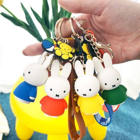 Miffy Characters Figure Key Holder-Bag Charm, Gift Key Ring
