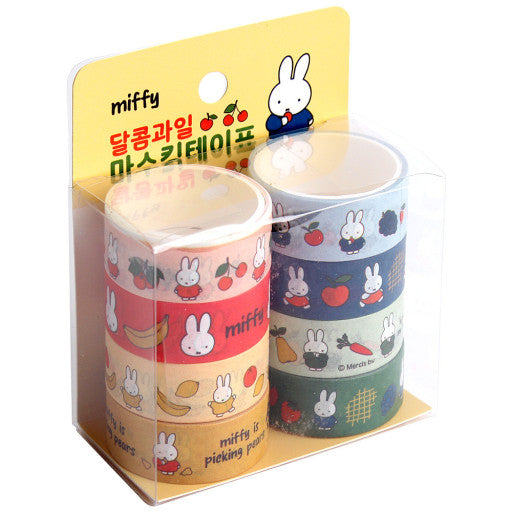 Miffy Sweet Fruit Deco Masking Tape Set of 8