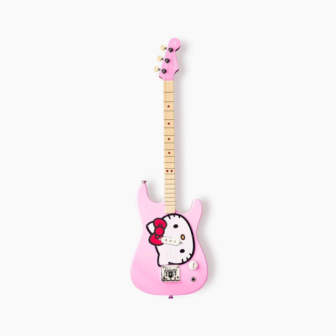 Fender X Loog Hello Kitty®️ Stratocaster Guitar Pink
