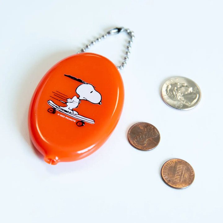 NEW Snoopy Skateboard Coin Pouch