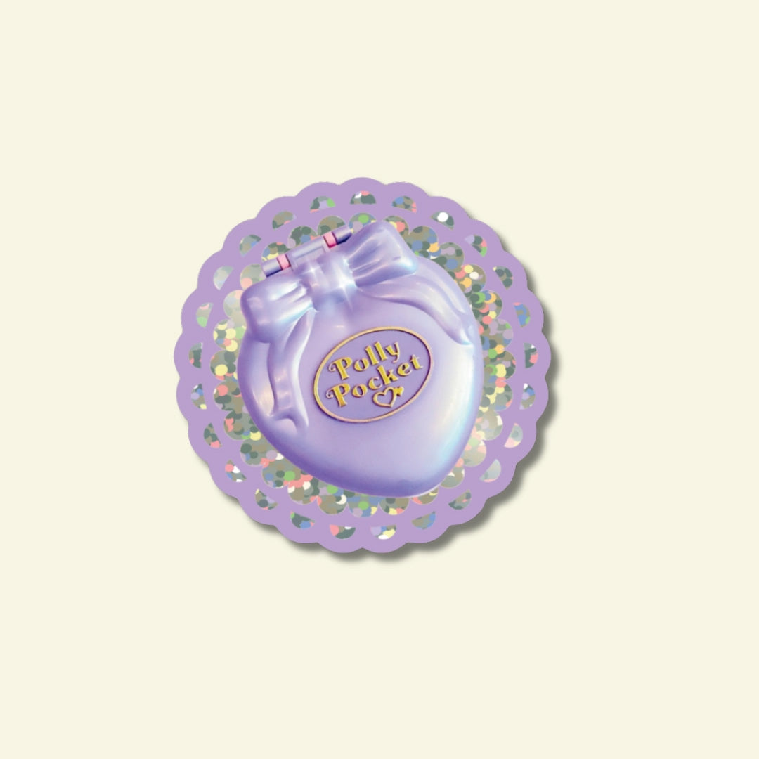 Polly Pocket Glitter Vinyl Sticker