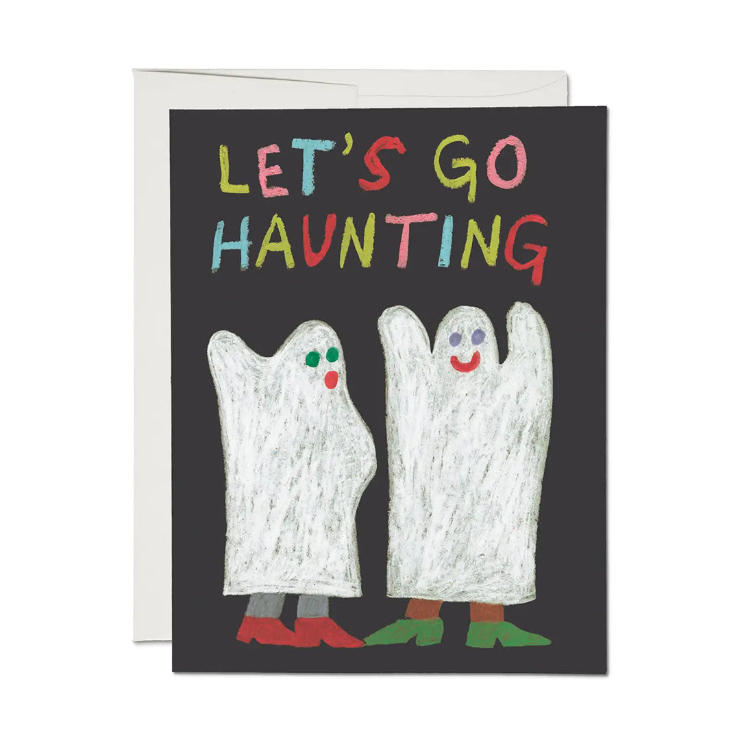 Richard Scarry Let's Go Haunting Halloween Greeting Card