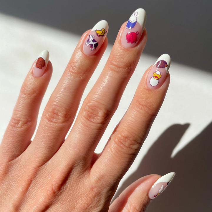 Nail Art Deco Stickers: Miffy at the Farm