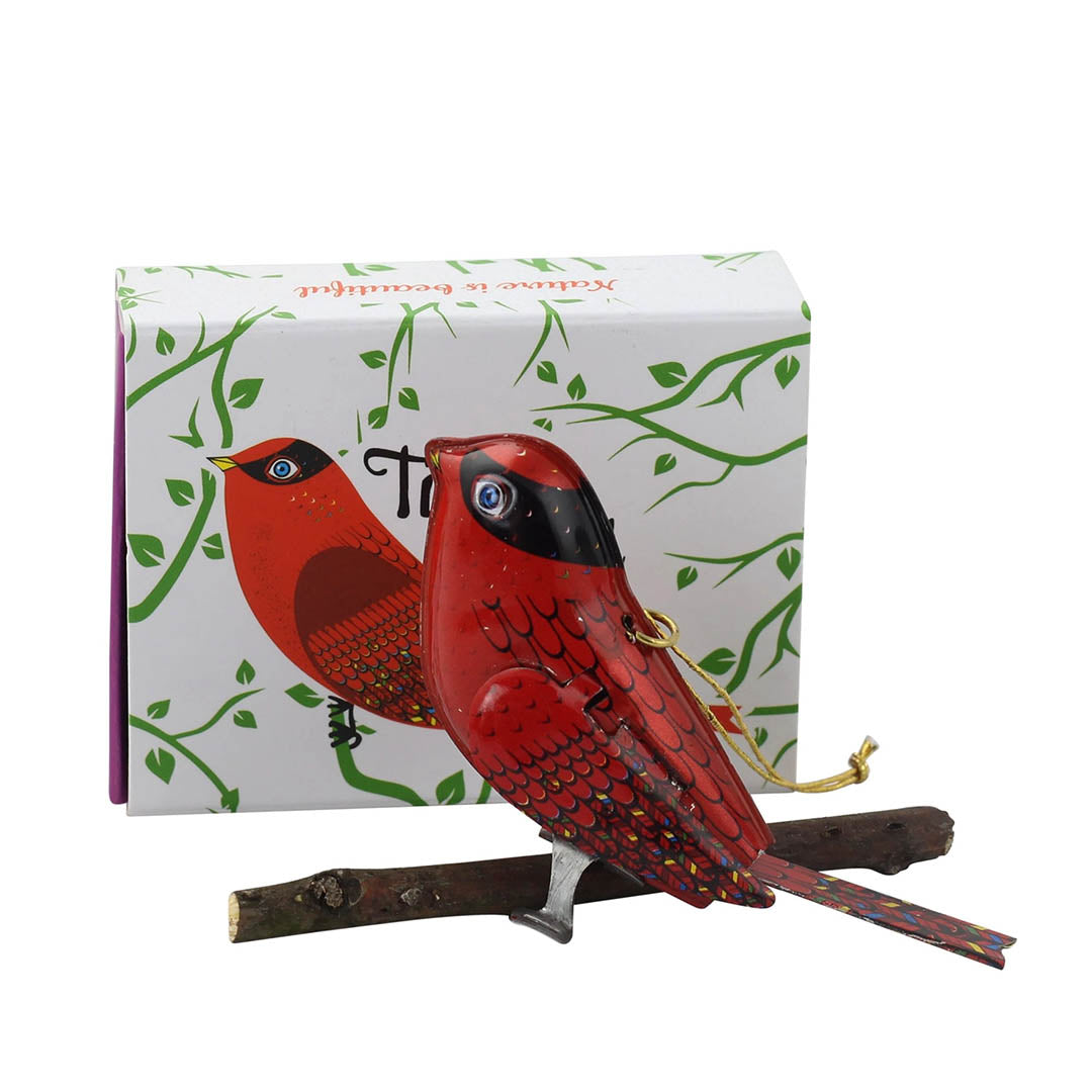 Retro Tin Toy Red Bird