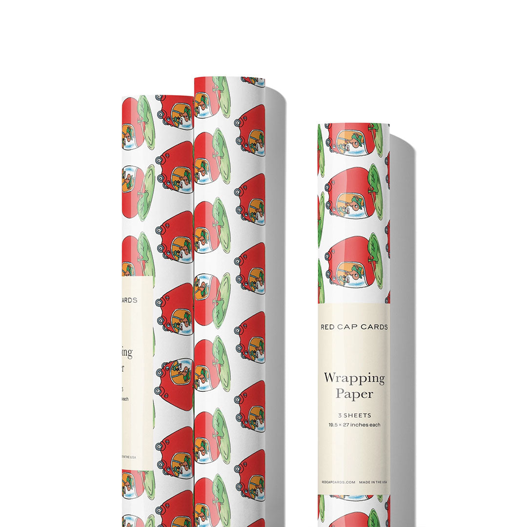 Richard Scarry Lowly's Apple Car Wrapping Paper - Roll of 3 Sheets