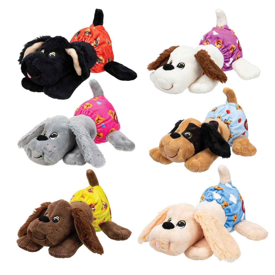 Pound Puppies Newborn- Assorted With Printed Diaper