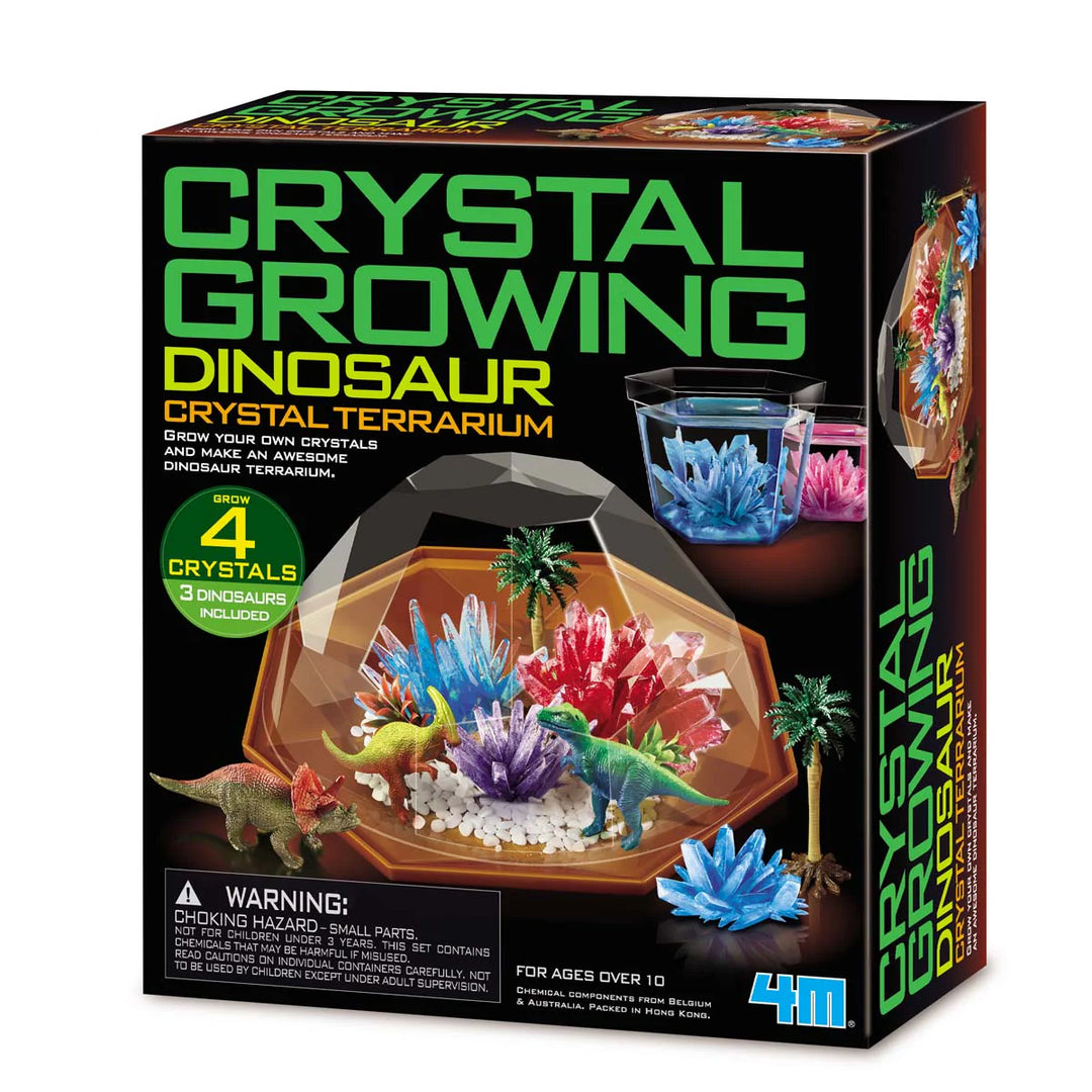 NEW 4M Crystal Growing Dinosaur Terrarium DIY STEM Science Kit