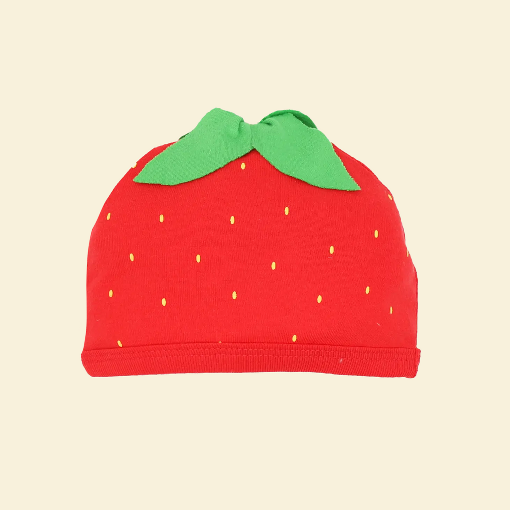 Organic Baby Strawberry Baby Beanie