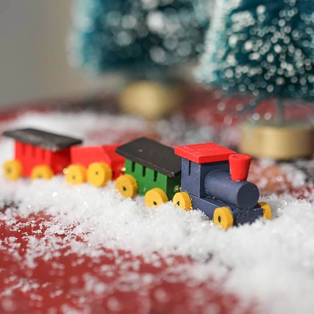 NEW Dollhouse Miniatures: Miniature Wooden Train Set