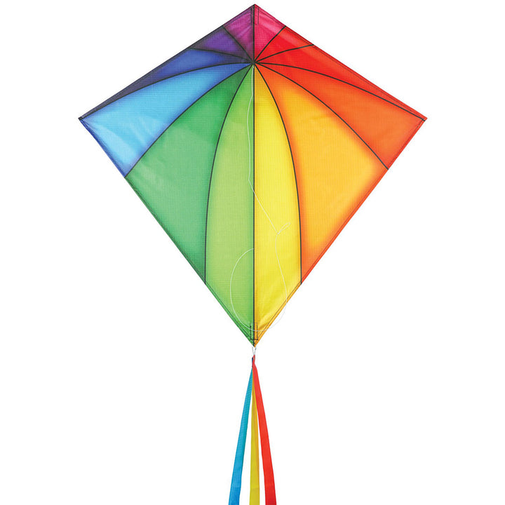 Rainbow Stained Glass Diamond 30"