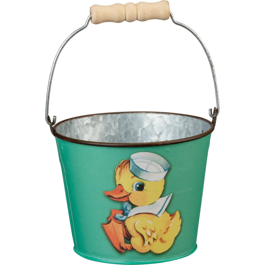 Retro Easter Metal Bucket