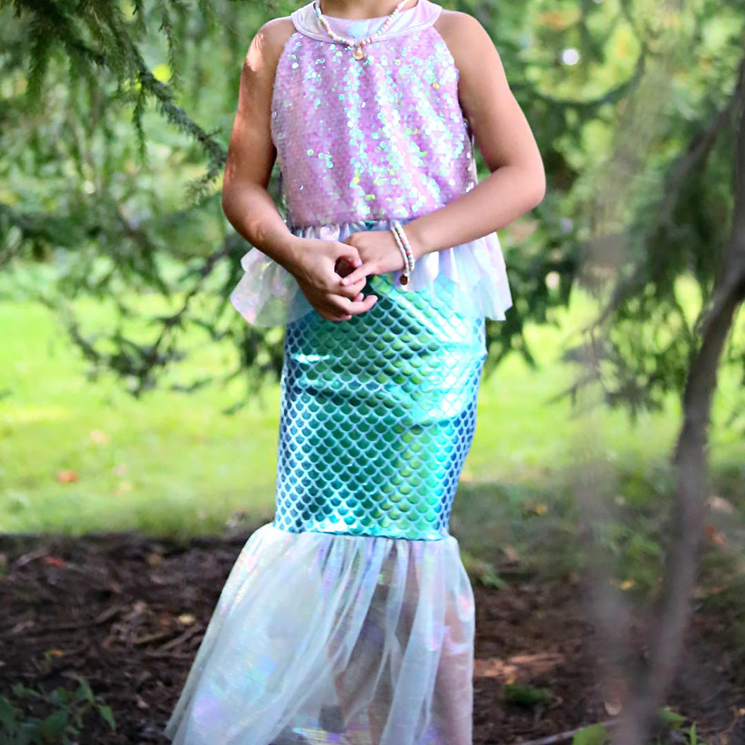 NEW Misty Mermaid Dress - Pink/Blue