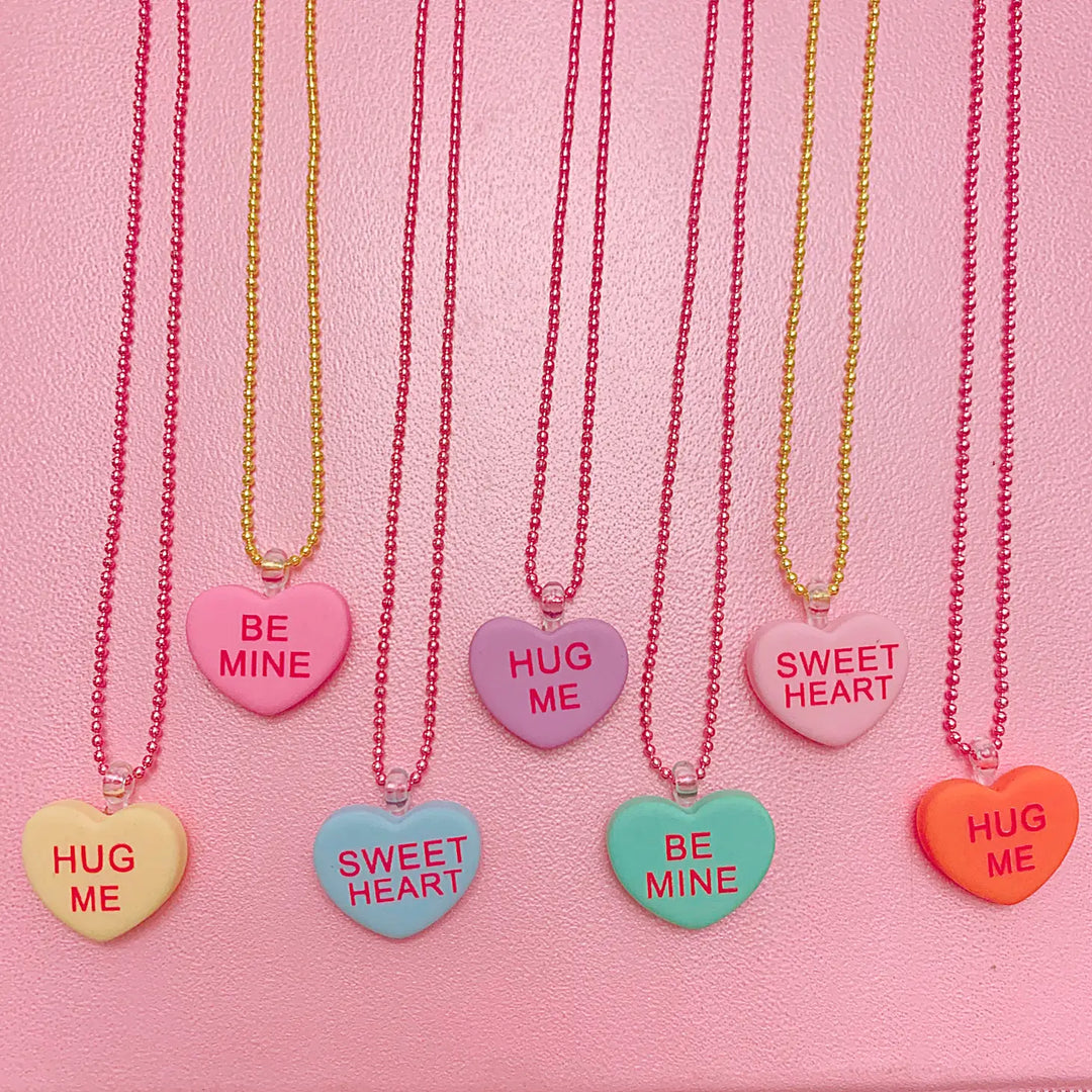 NEW Retro Conversation Heart Necklace