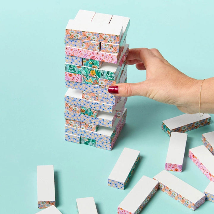 Floral Tumbling Tower Game