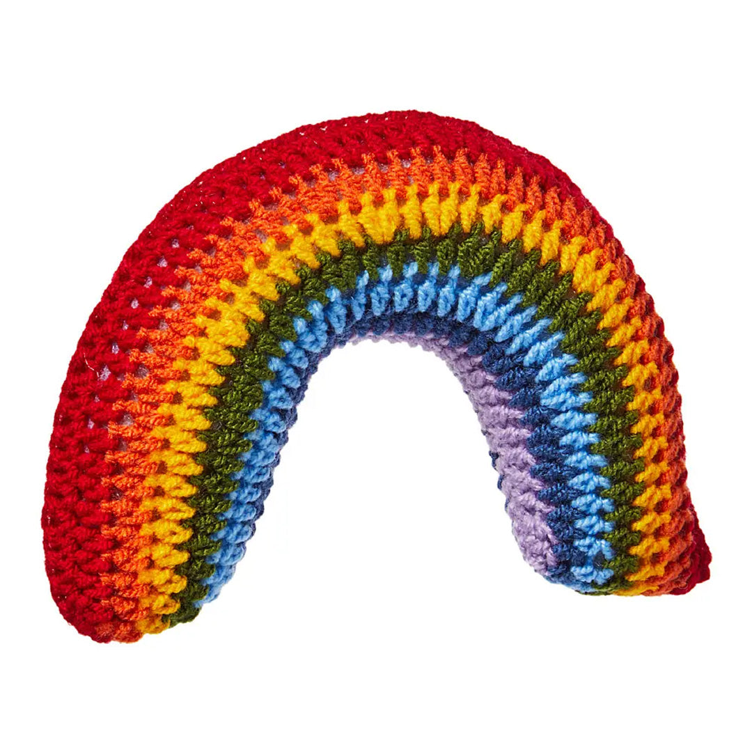 Knit Rainbow Rattle