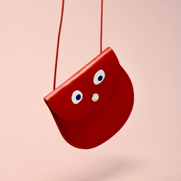 Googly Eye Pocket Purse- Red