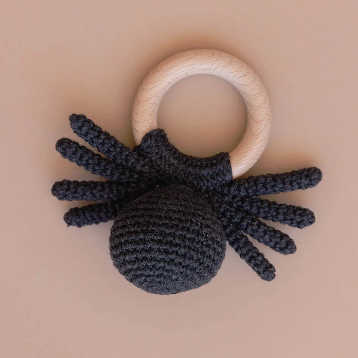 Teether Spider Cotton Crochet Rattle