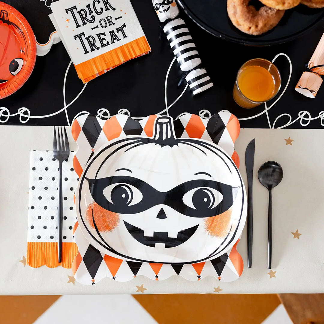 NEW Vintage Pumpkin Plate Set