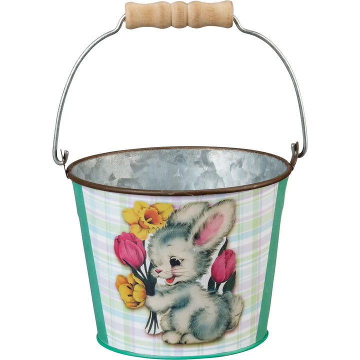 Retro Easter Metal Bucket