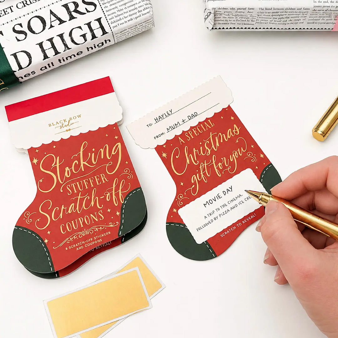 Stocking Stuffer Scratch-off Christmas Coupon Book