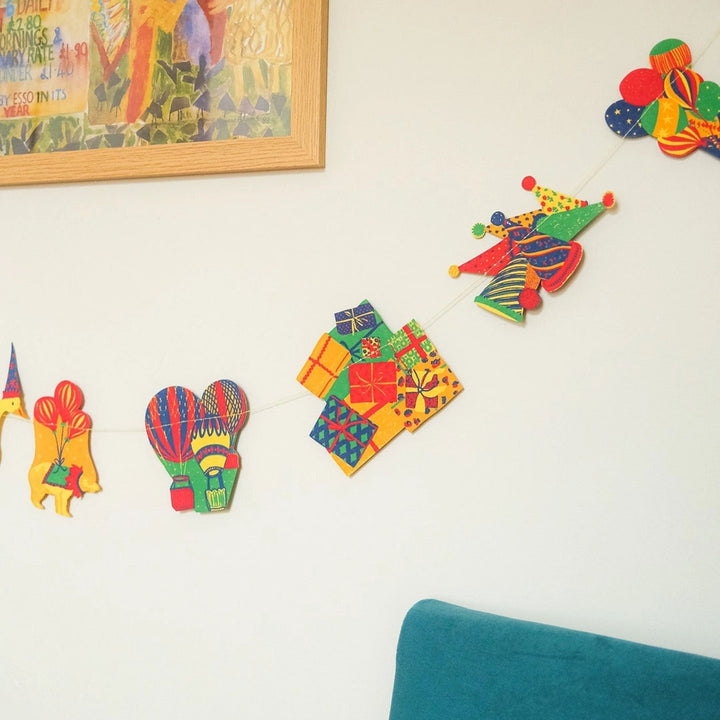 NEW Bright Happy Birthday Sewn Garland