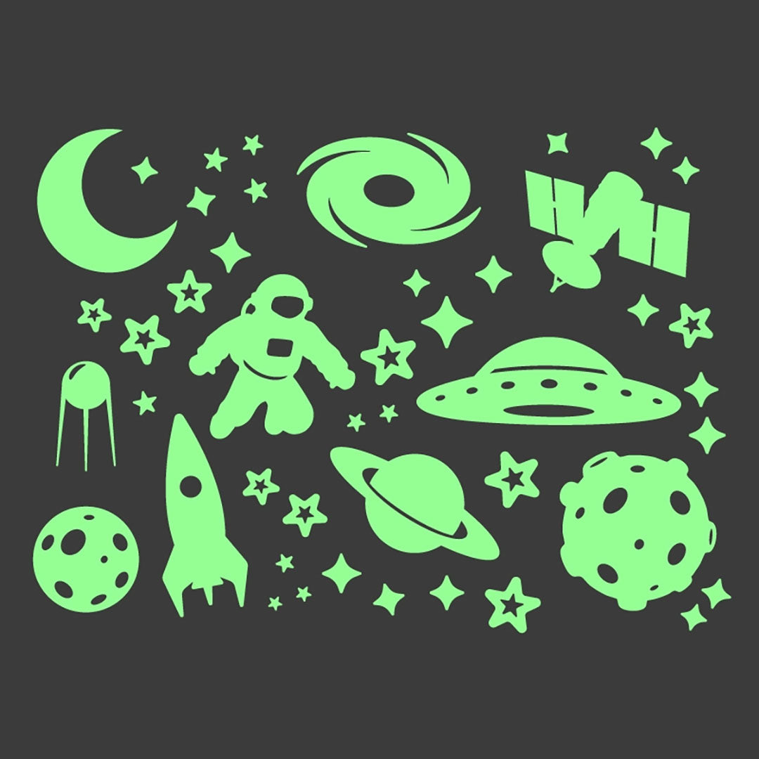 NEW Japanese Glo Stickables Set- Space Adventure