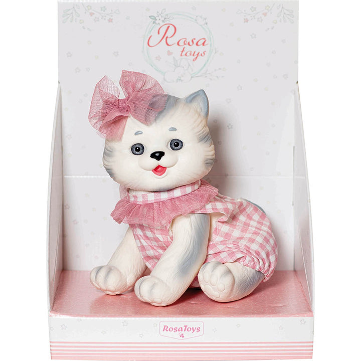 White Cat with Gray Stripes