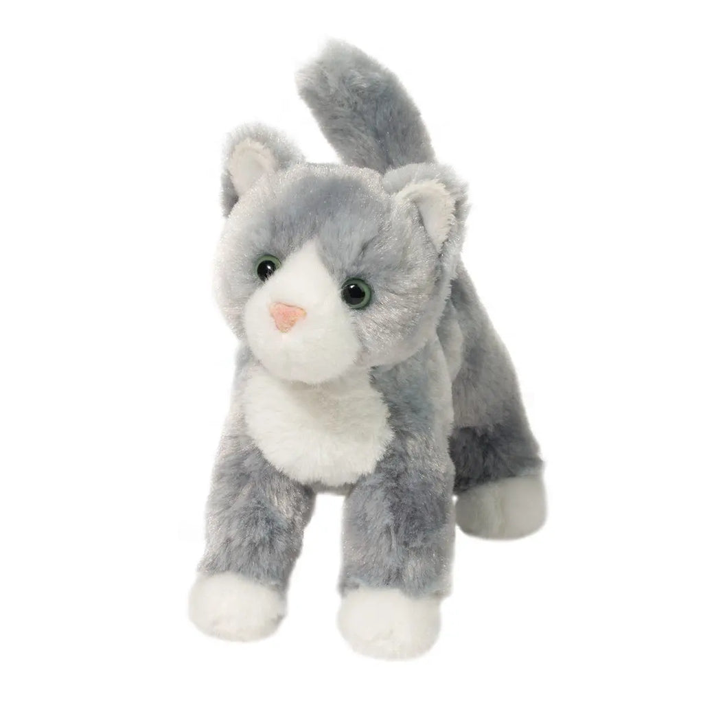 Scatter Gray Cat Stuffed Animal Plush- Small