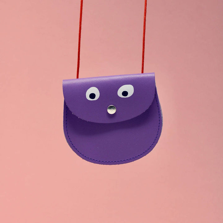Googly Eye Pocket Purse- Purple