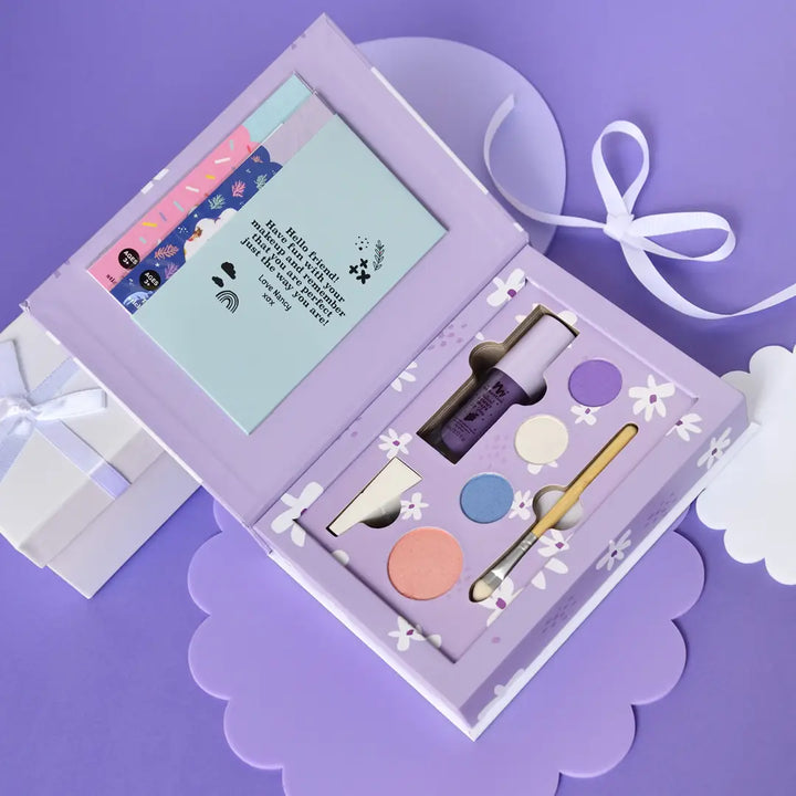 NEW Nala Pretty Play Kids Makeup Deluxe Box Set - Purple Daisy