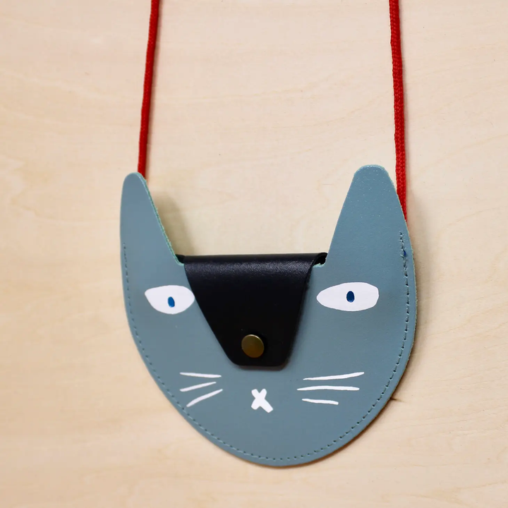 NEW Cat Pocket Purse- Blue