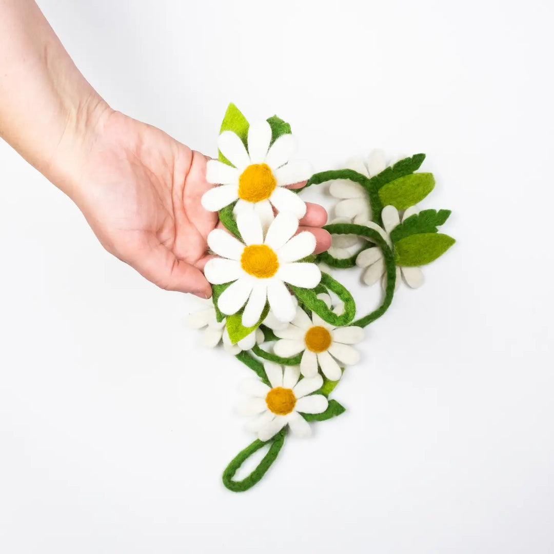 Felt Daisy Garland - 54 Inches Long