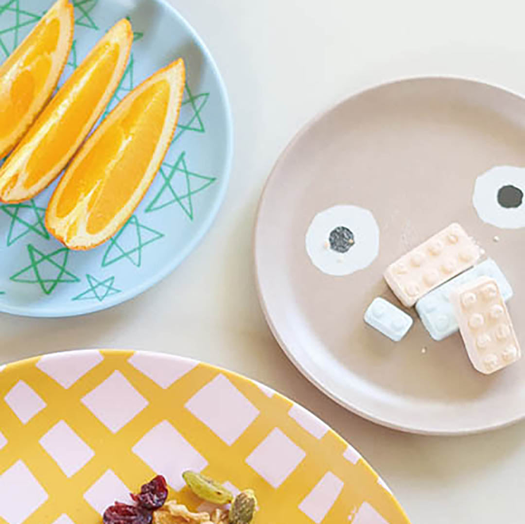 Bamboo Japanese Kids Plate - Face