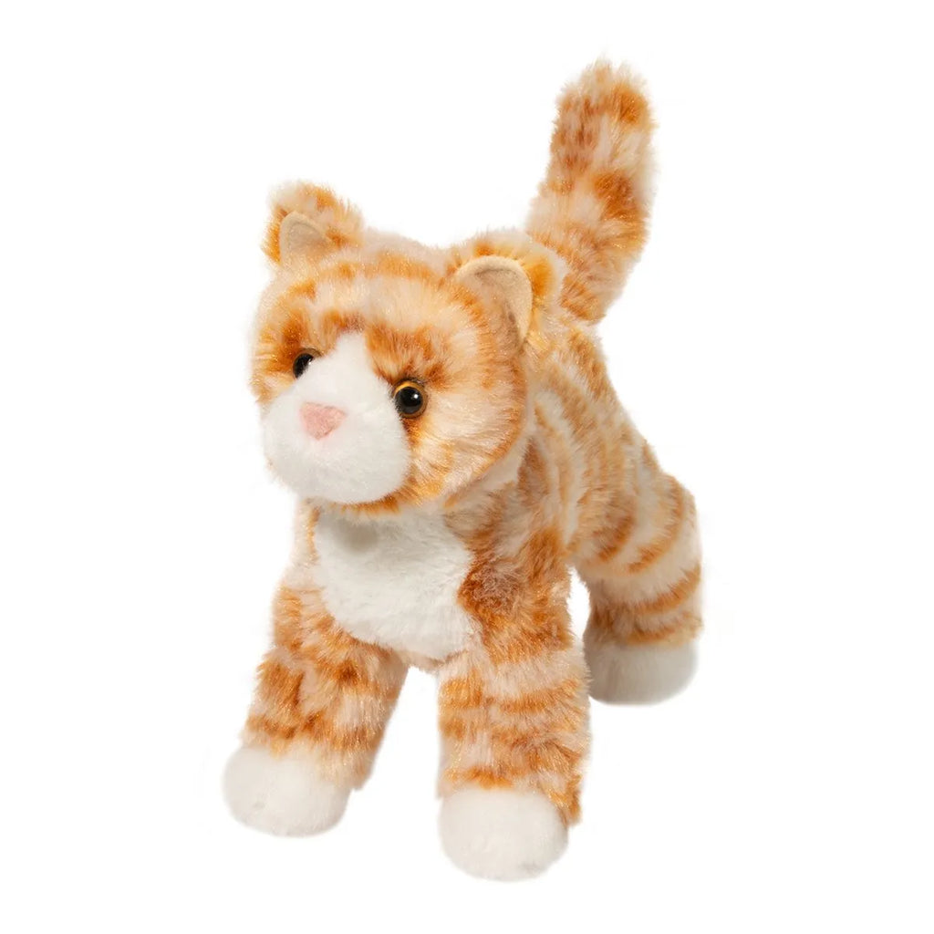 Hally Orange Striped Cat Stuffed Animal Plush- Small