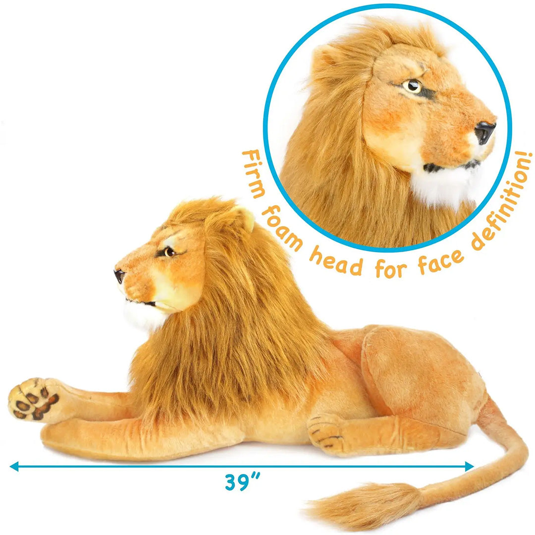 Lasodo The Lion - 39" Stuffed Animal Plush