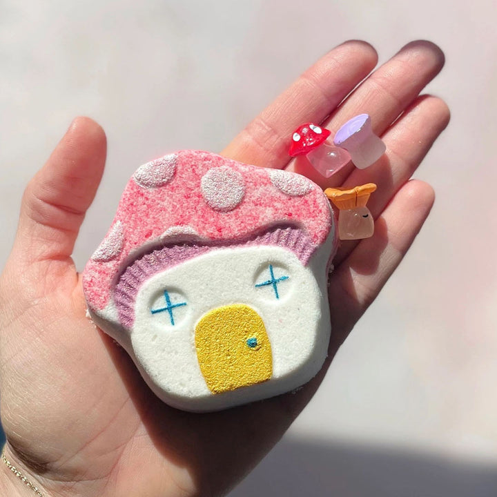 Non Toxic All Natural Mushroom House Bath Bomb (with Toy!)